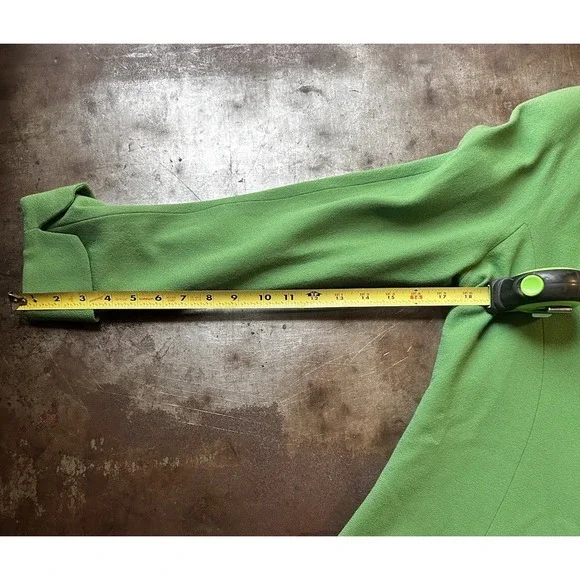Lily & Taylor Vtg Wool Jacket Mink Womens Sz 16 Kelly Green Blazer Mob Wife EUC Blazers & Suit Jackets